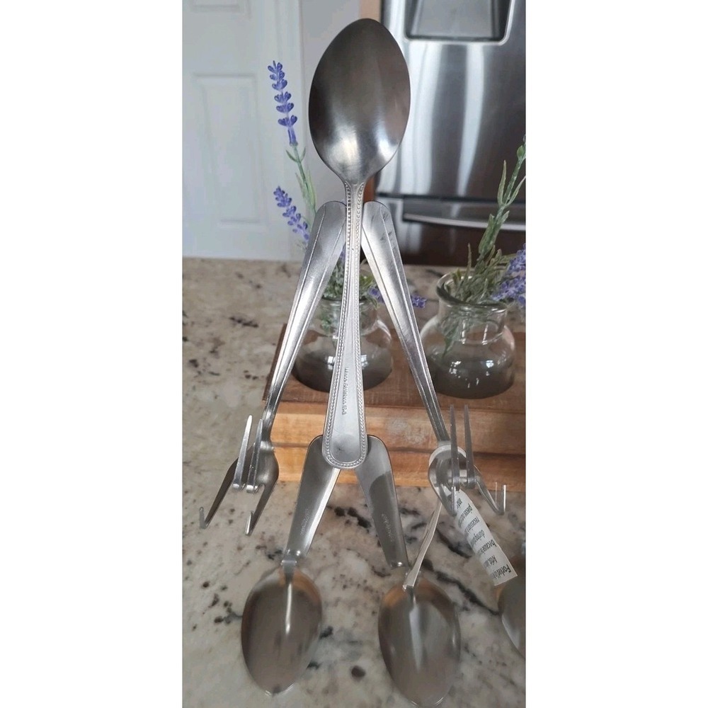 Forked Up Art Sculpture Recipe Card Holder Stainless Steel USA New